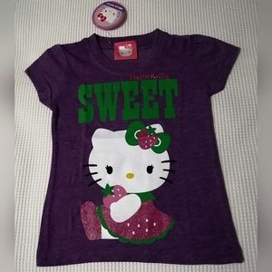 🔥SALE🔥 Hello Kitty Sanrio Sparkly Girl's T-shirt Tee NWT Size 2